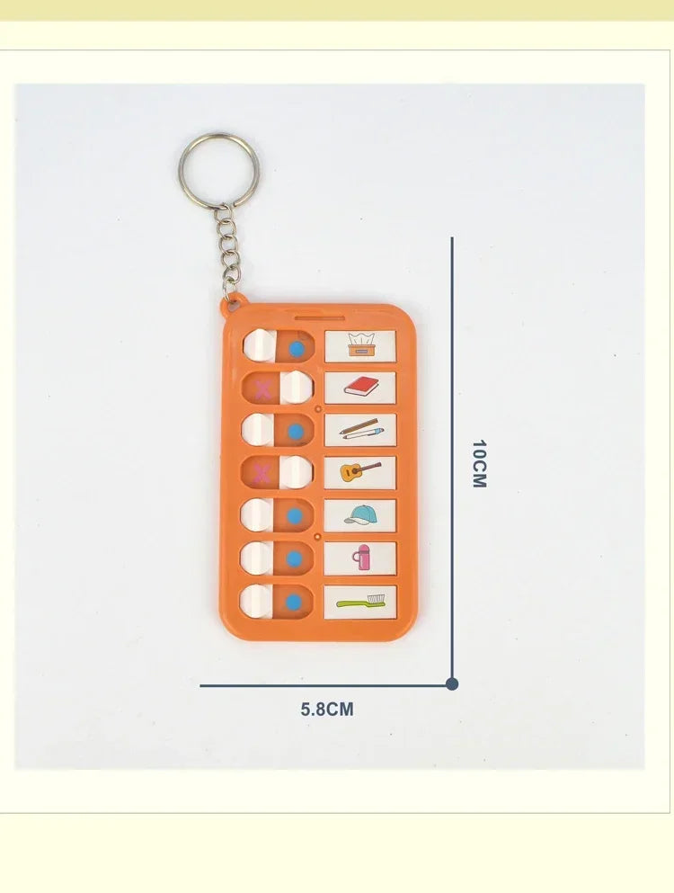 Kid Self Discipline Check List Memo Board Daily Planner To Do List Korean Stationery Task Detachable Planning Board Key Chain