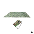 100*145CM Outdoor Ultralight Tarp Camping Sunshade Shelter Camping Waterproof Canopy Hammock Camouflage Beach Mat Dropshipping