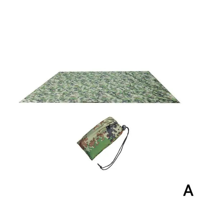 100*145CM Outdoor Ultralight Tarp Camping Sunshade Shelter Camping Waterproof Canopy Hammock Camouflage Beach Mat Dropshipping