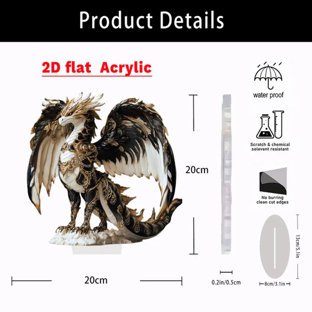 2D Acrylic Apple Landscape Desktop Decoration Ornament Home Living Room Entrance Tabletop Decoration Office Table Ornament