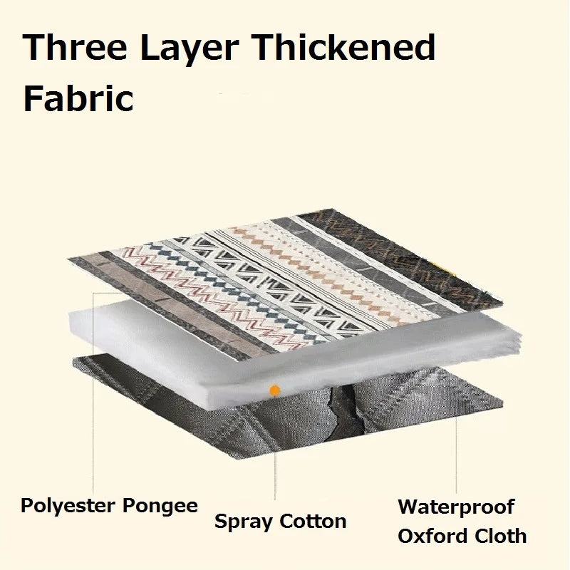 26 Colors Picnic Mat Outdoor Camping Mat Waterproof Picnic Blanket Machine Washable Beach Pad Moisture-proof Tent Sleeping Mat