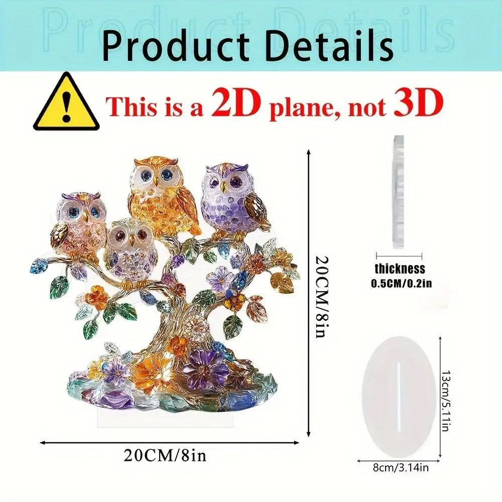 2D Acrylic Apple Landscape Desktop Decoration Ornament Home Living Room Entrance Tabletop Decoration Office Table Ornament