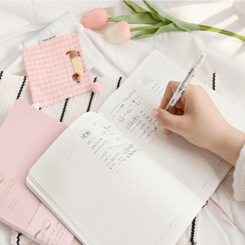 New Kinbor A5 Undated Planner 2025 Soft PU Travelers Notebook Agenda Money Saving Book Break-even Checklist Todo Goal Stationery