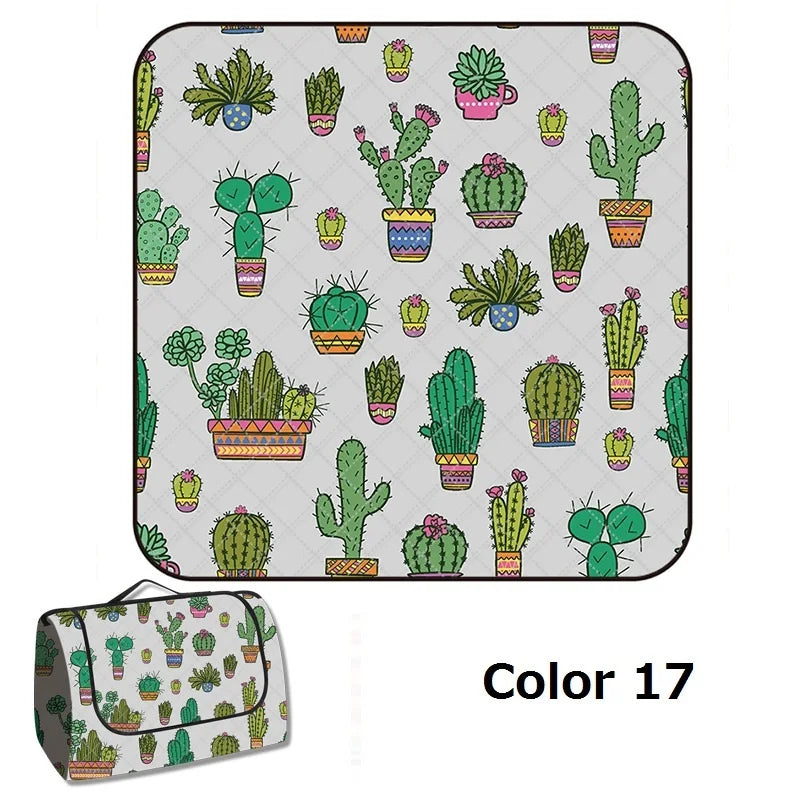 26 Colors Picnic Mat Outdoor Camping Mat Waterproof Picnic Blanket Machine Washable Beach Pad Moisture-proof Tent Sleeping Mat