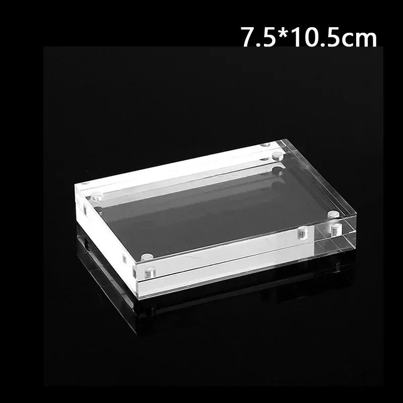 Christmas Gift Acrylic Clear Photo Frame Creative Picture Frame Bedroom Deck Decor 55x82mm 60x90mm 75x105mm 100 X150mm