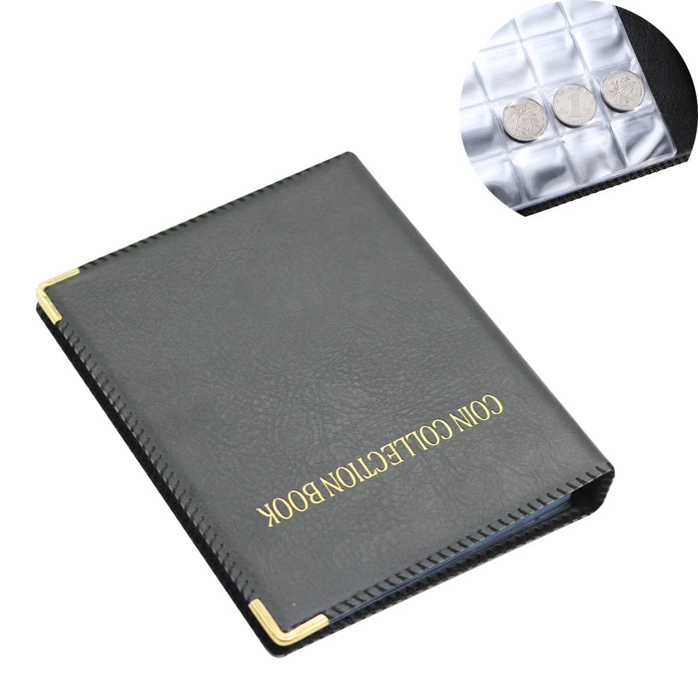 D&D 480Pockets Coin Collection Book 20 Pages Coin Collection Holder Album Commemorative Coin Organizer Storage 20/25/27/30mm