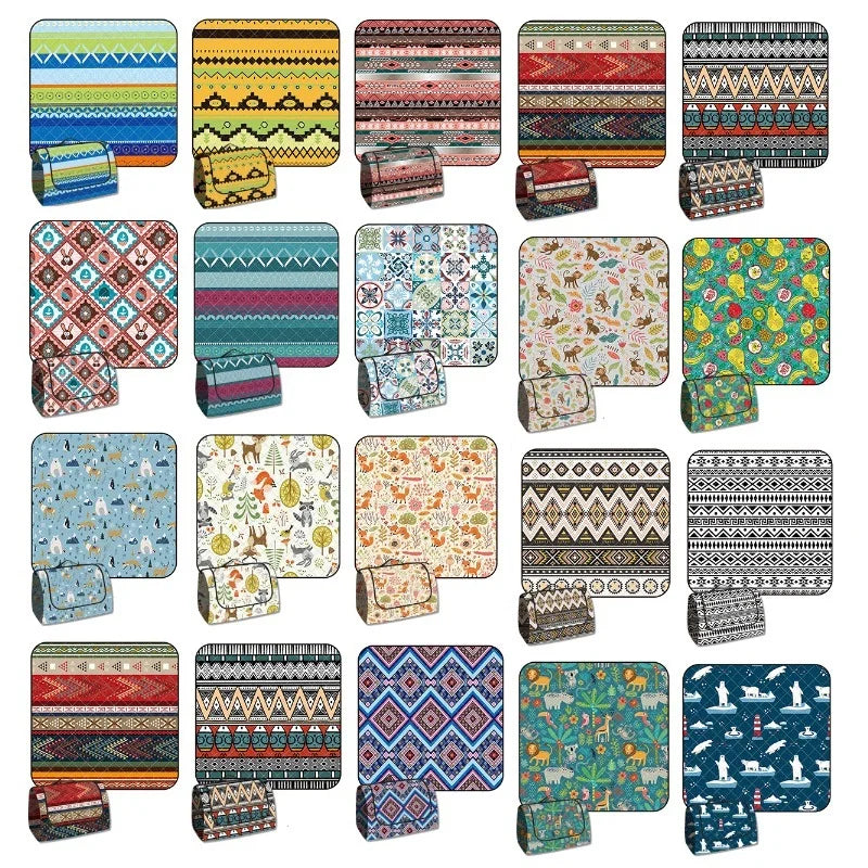 26 Colors Picnic Mat Outdoor Camping Mat Waterproof Picnic Blanket Machine Washable Beach Pad Moisture-proof Tent Sleeping Mat