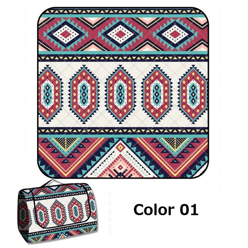 26 Colors Picnic Mat Outdoor Camping Mat Waterproof Picnic Blanket Machine Washable Beach Pad Moisture-proof Tent Sleeping Mat