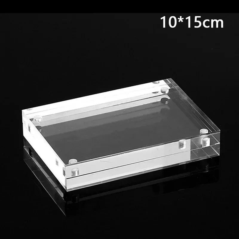 Christmas Gift Acrylic Clear Photo Frame Creative Picture Frame Bedroom Deck Decor 55x82mm 60x90mm 75x105mm 100 X150mm