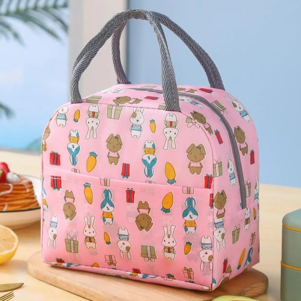 Lunch Bag Handle Insulation cooler bag for Women kid Lunch Box picnic travel Portable Food Storage Breakfast Thermal Food Bag