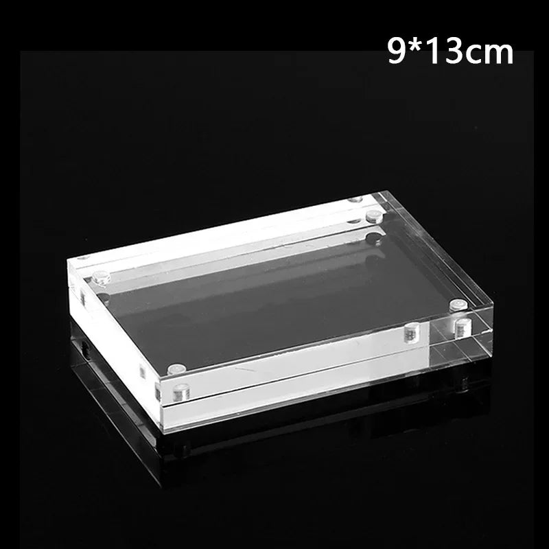Christmas Gift Acrylic Clear Photo Frame Creative Picture Frame Bedroom Deck Decor 55x82mm 60x90mm 75x105mm 100 X150mm