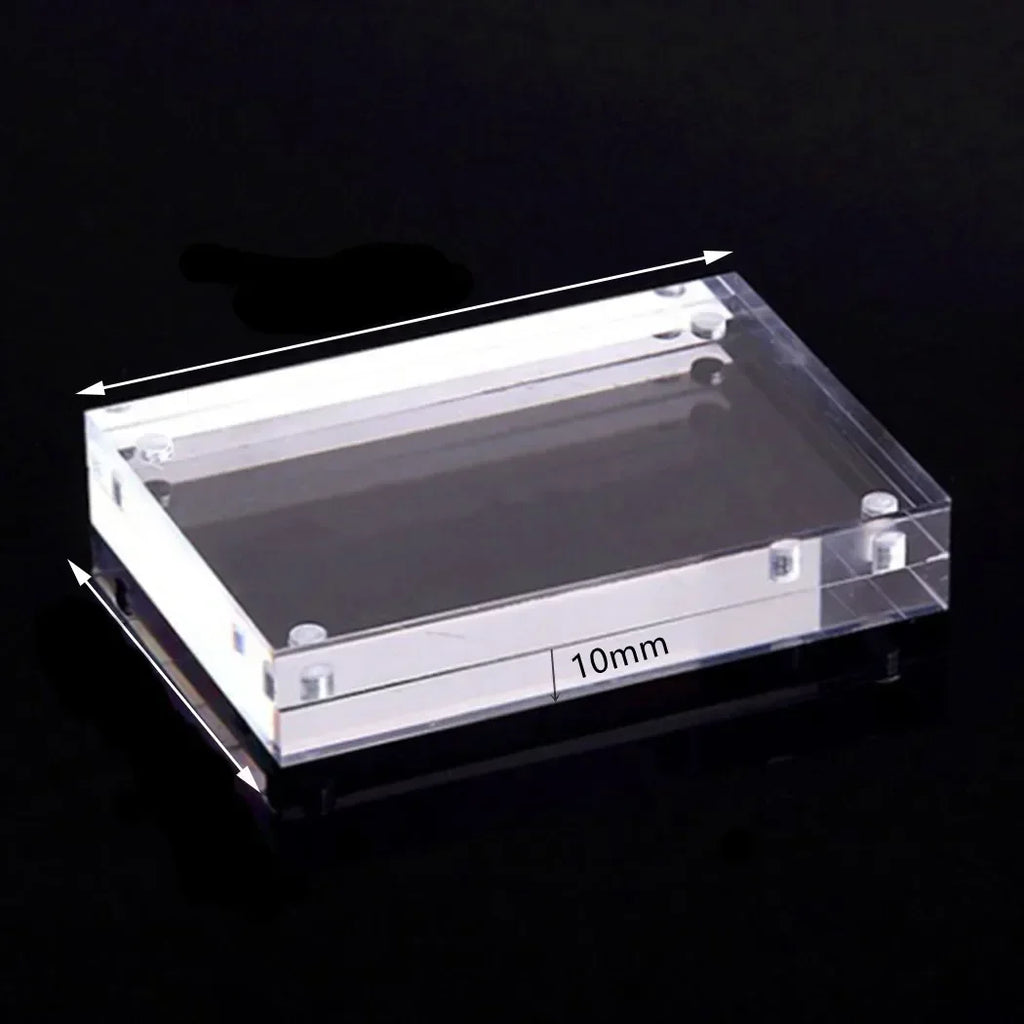 1 Pc Transparent Photo Frame Acrylic Magnetic Display Frame Poster Display Stand 3/5mm For Room Desk Home Decoration