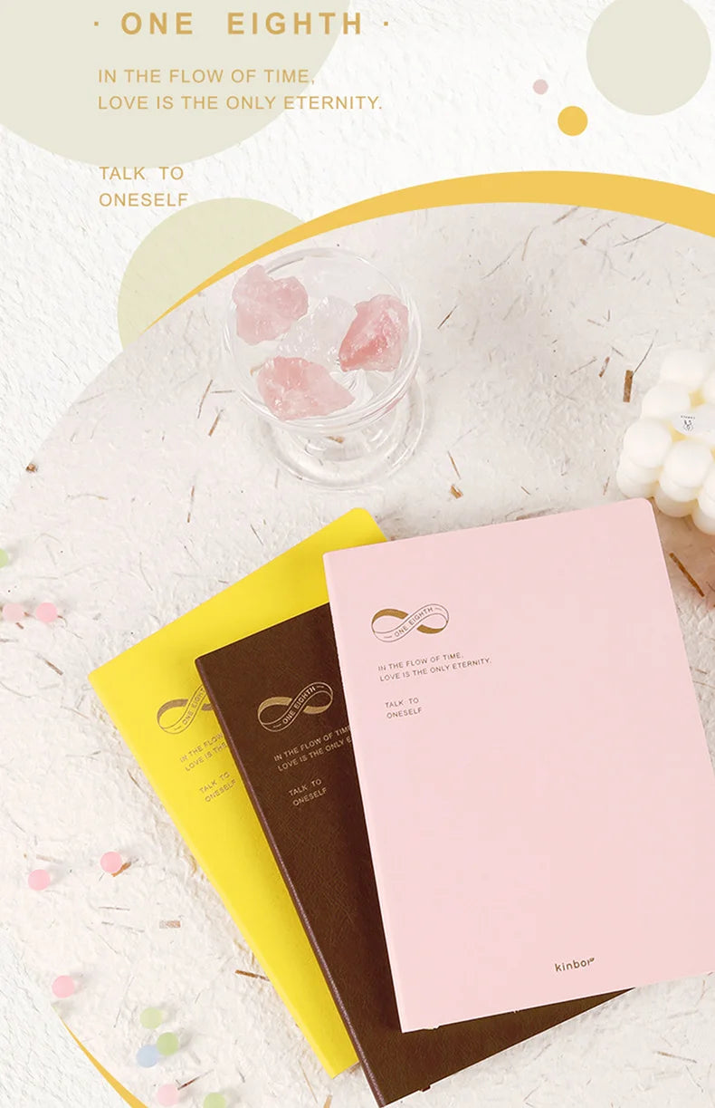 New Kinbor A5 Undated Planner 2025 Soft PU Travelers Notebook Agenda Money Saving Book Break-even Checklist Todo Goal Stationery
