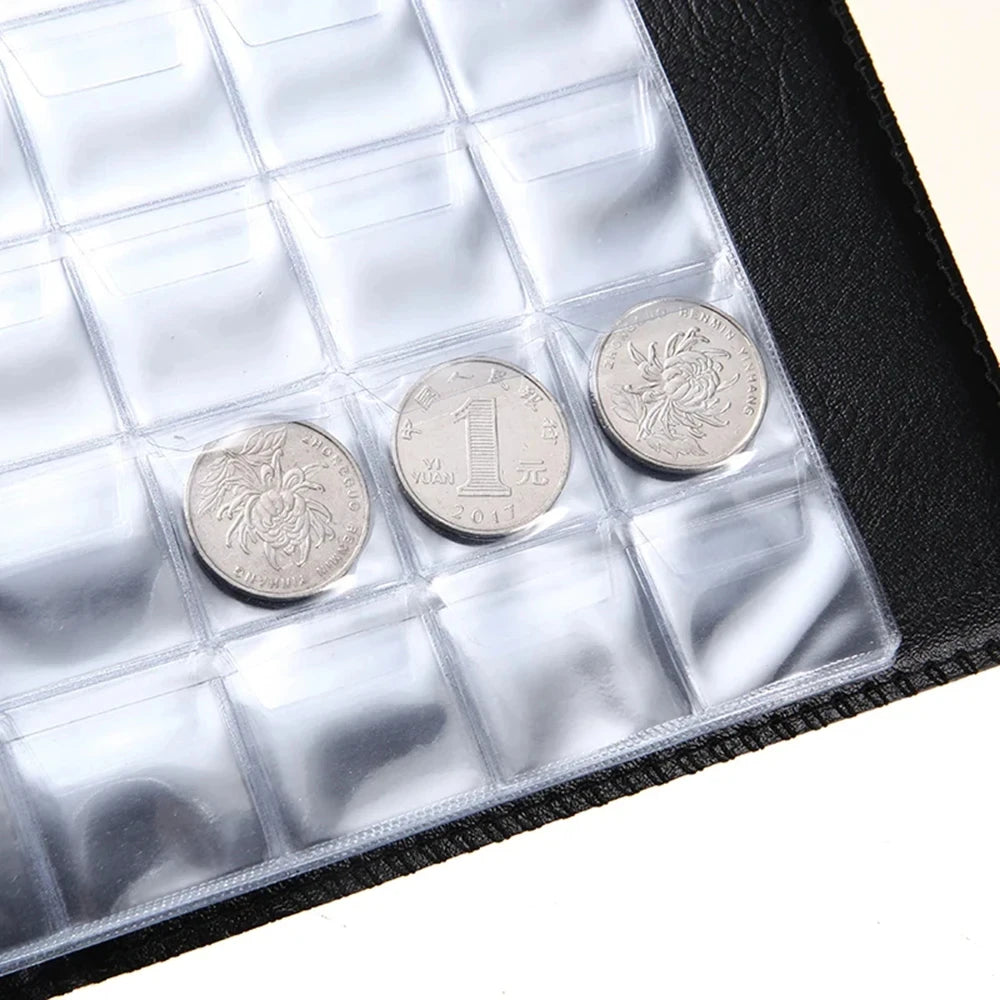 D&D 480Pockets Coin Collection Book 20 Pages Coin Collection Holder Album Commemorative Coin Organizer Storage 20/25/27/30mm