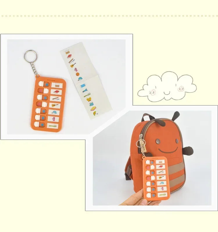 Kid Self Discipline Check List Memo Board Daily Planner To Do List Korean Stationery Task Detachable Planning Board Key Chain