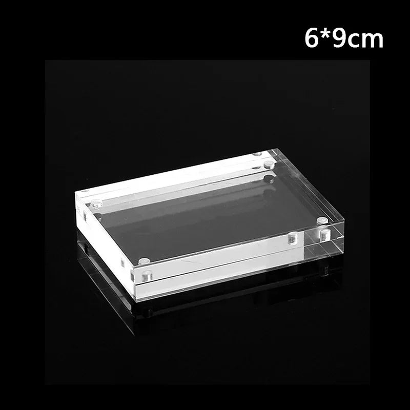 Christmas Gift Acrylic Clear Photo Frame Creative Picture Frame Bedroom Deck Decor 55x82mm 60x90mm 75x105mm 100 X150mm