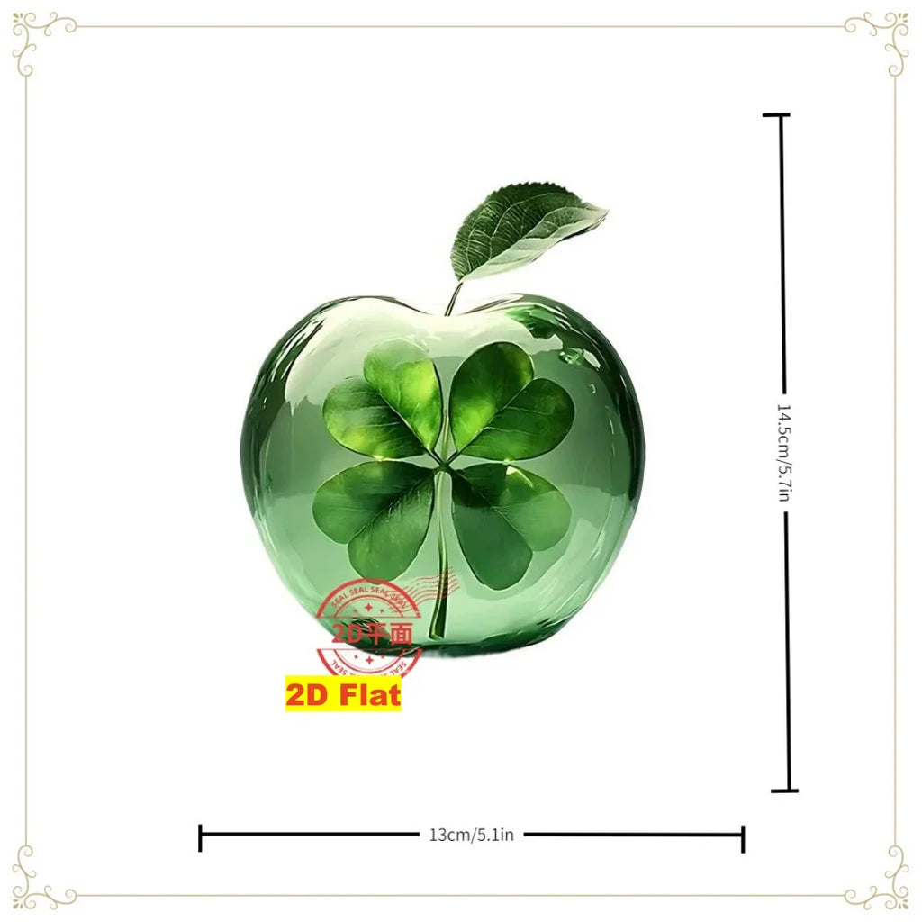 2D Acrylic Apple Landscape Desktop Decoration Ornament Home Living Room Entrance Tabletop Decoration Office Table Ornament