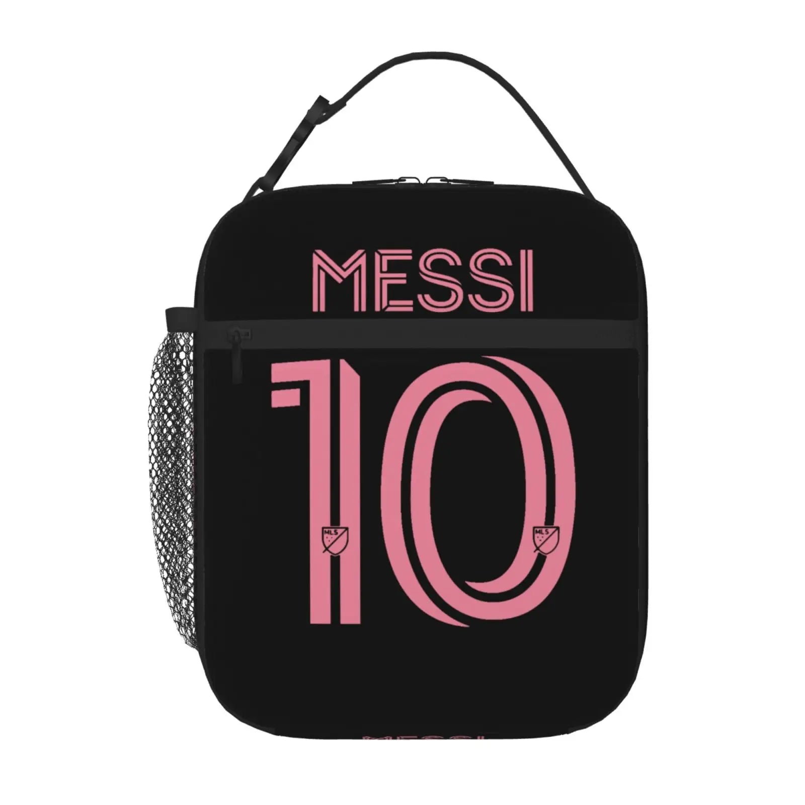 Custom Messis 10 Football Soccer Merch Insulated Lunch Bag For School Storage Food Boxes Leakproof Thermal Cooler Lunch Boxes