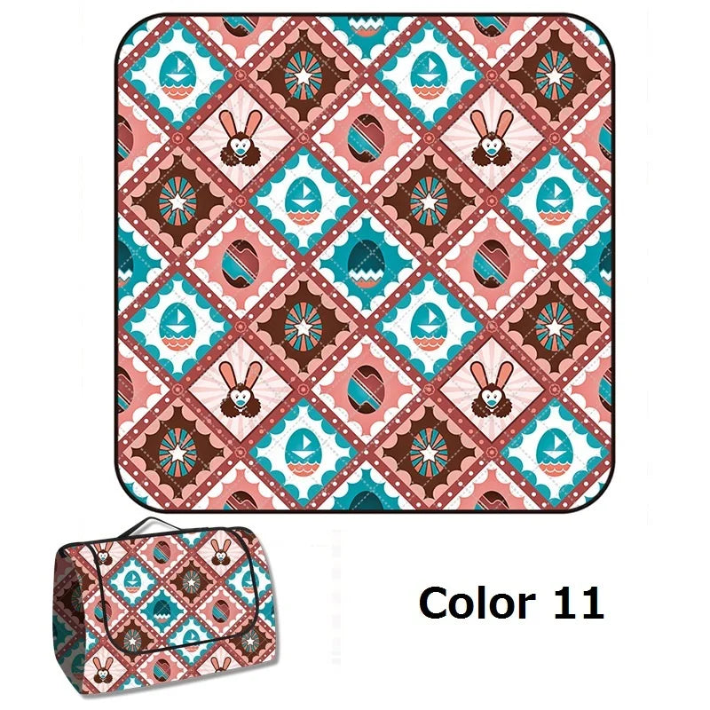 26 Colors Picnic Mat Outdoor Camping Mat Waterproof Picnic Blanket Machine Washable Beach Pad Moisture-proof Tent Sleeping Mat