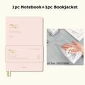 New Kinbor A5 Undated Planner 2025 Soft PU Travelers Notebook Agenda Money Saving Book Break-even Checklist Todo Goal Stationery