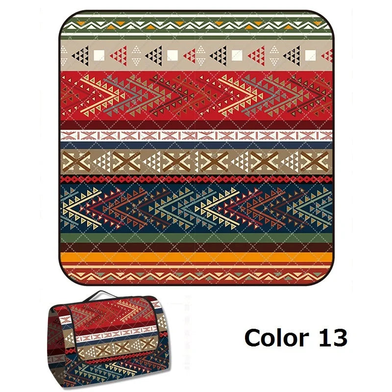 26 Colors Picnic Mat Outdoor Camping Mat Waterproof Picnic Blanket Machine Washable Beach Pad Moisture-proof Tent Sleeping Mat