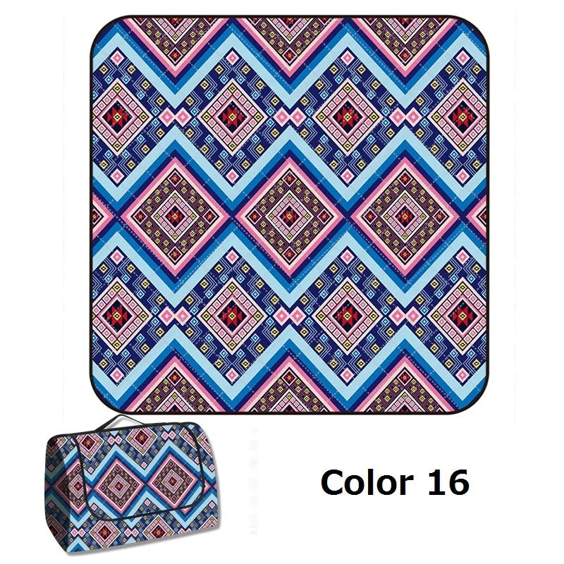 26 Colors Picnic Mat Outdoor Camping Mat Waterproof Picnic Blanket Machine Washable Beach Pad Moisture-proof Tent Sleeping Mat