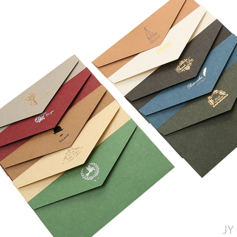 1pcs Paper Envelopes for Business Birthday Vintage Cash Solid Envelope Budget Vintage Paper Card Storage Bags Stationery Gift