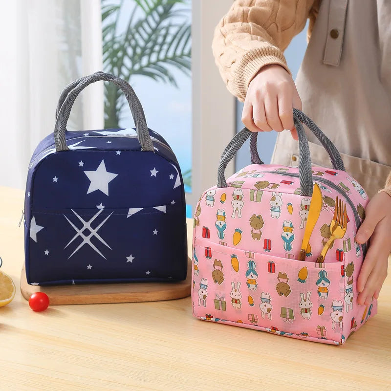 Lunch Bag Handle Insulation cooler bag for Women kid Lunch Box picnic travel Portable Food Storage Breakfast Thermal Food Bag