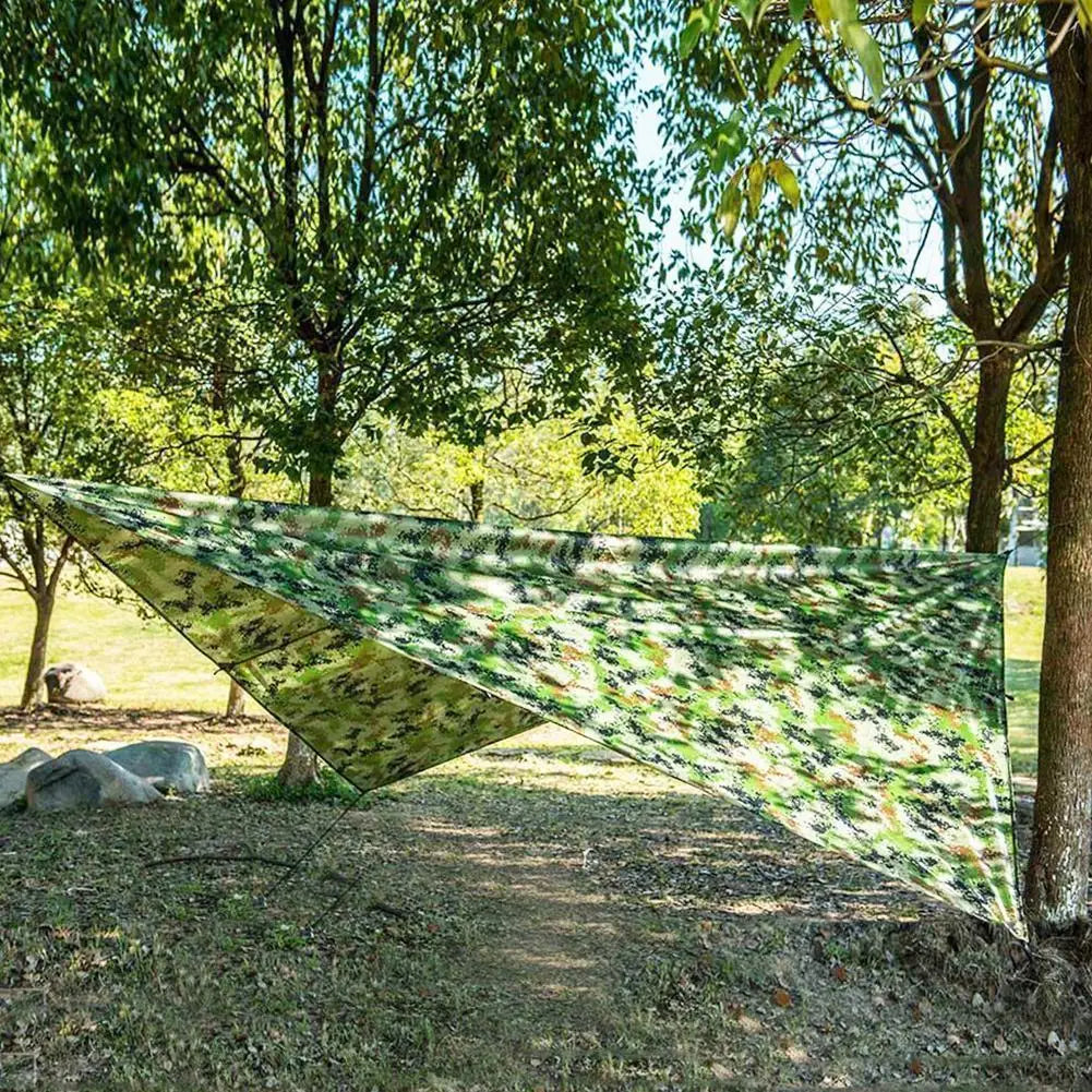 100*145CM Outdoor Ultralight Tarp Camping Sunshade Shelter Camping Waterproof Canopy Hammock Camouflage Beach Mat Dropshipping