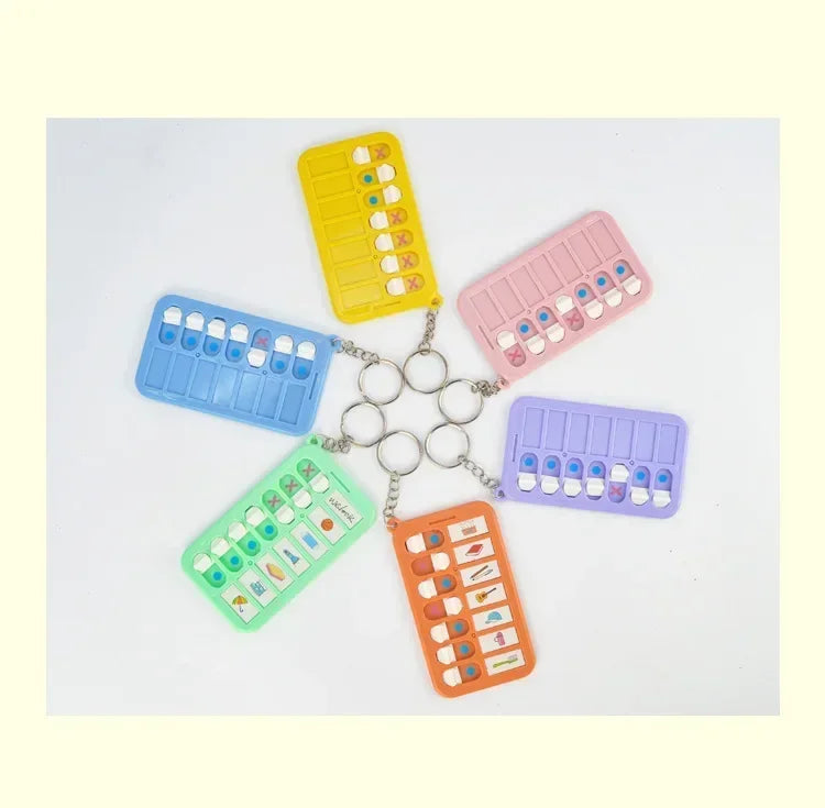 Kid Self Discipline Check List Memo Board Daily Planner To Do List Korean Stationery Task Detachable Planning Board Key Chain