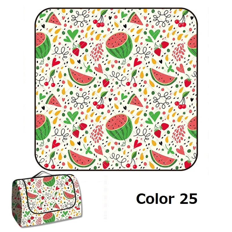 26 Colors Picnic Mat Outdoor Camping Mat Waterproof Picnic Blanket Machine Washable Beach Pad Moisture-proof Tent Sleeping Mat