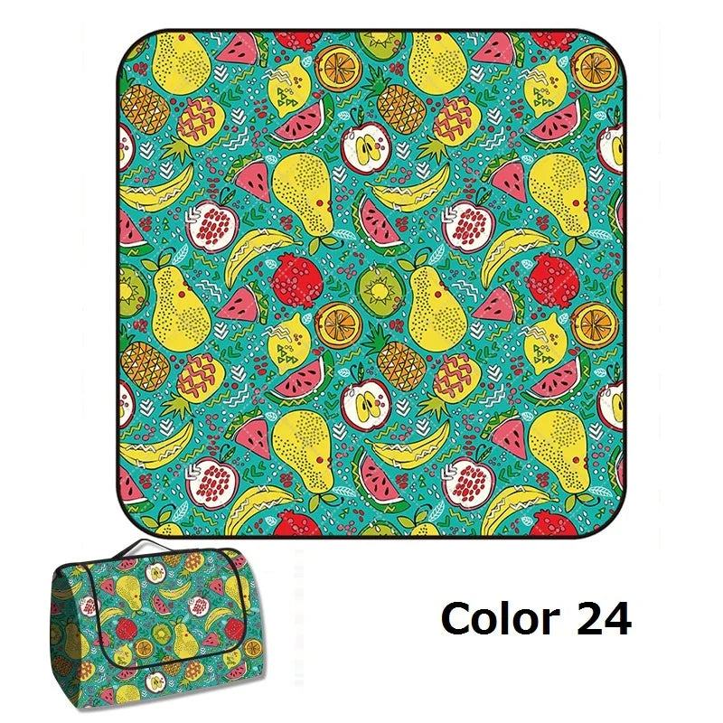 26 Colors Picnic Mat Outdoor Camping Mat Waterproof Picnic Blanket Machine Washable Beach Pad Moisture-proof Tent Sleeping Mat