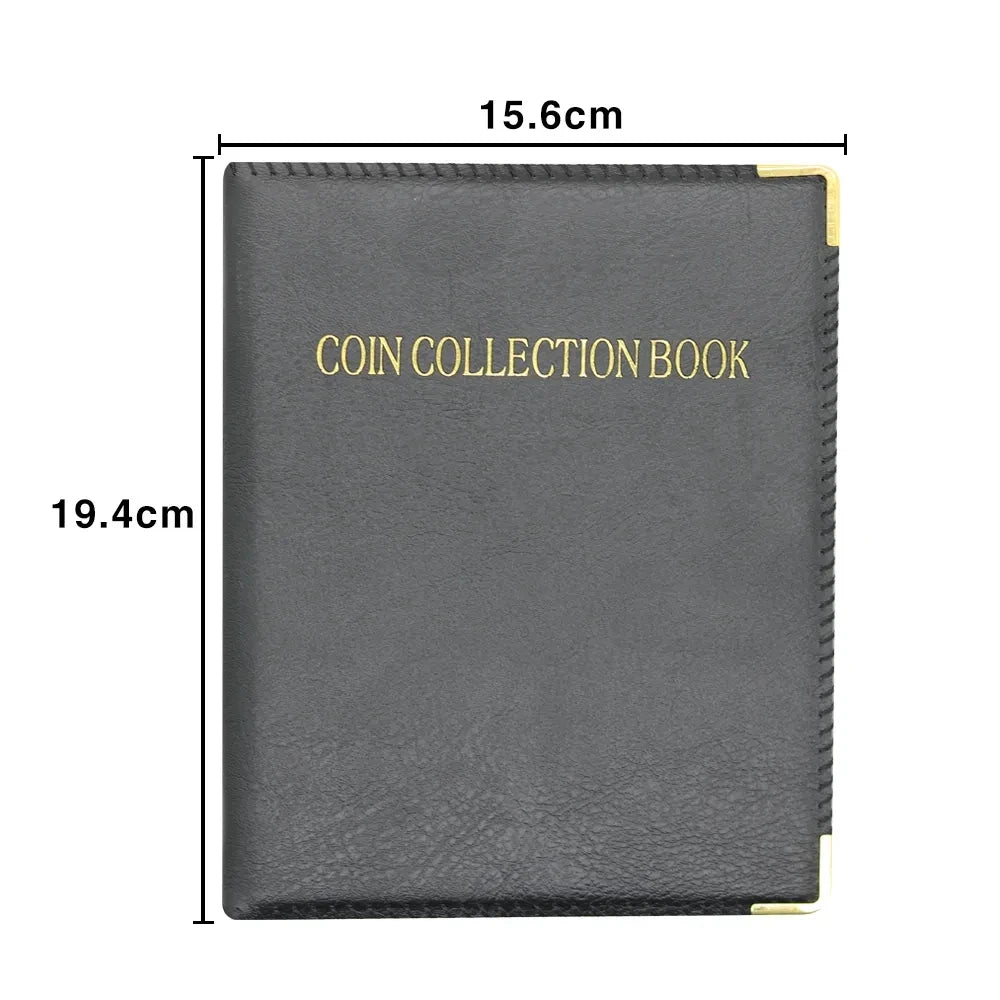 D&D 480Pockets Coin Collection Book 20 Pages Coin Collection Holder Album Commemorative Coin Organizer Storage 20/25/27/30mm