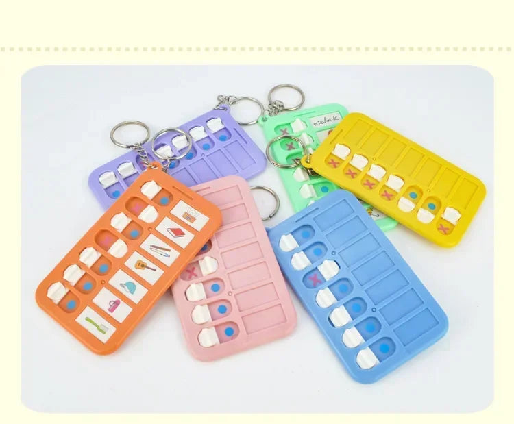 Kid Self Discipline Check List Memo Board Daily Planner To Do List Korean Stationery Task Detachable Planning Board Key Chain