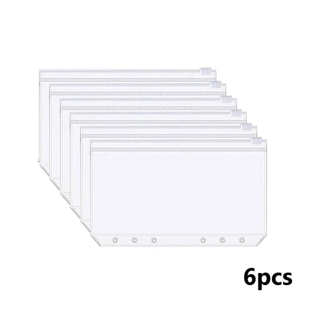 2026 A6 Binder Budget PU Leather PlannerPockets Expense Budget Sheets Notebook Cash Envelope Organizer System with Clear Zipper
