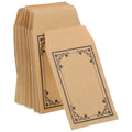 50Pcs Compact Kraft Envelopes Self Sealing for Money Coins Budgeting System Small Brown Paper Envelopes Cash Storage Mini
